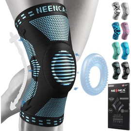 NEENCA NEENCA Kniest??tze, Komprimierte Kniebandage mit Patella Gel Pads & Feder Seitenstabilisatoren, Medizinischer Kniesch??tzer f??r Laufen, Meniskusriss, Arthritis, Gelenkschmerzlinderung, ACL, Erholung