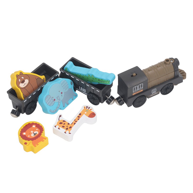 Electric Magnetic Animal Toy Train Set Preschool Educational Learning Toy