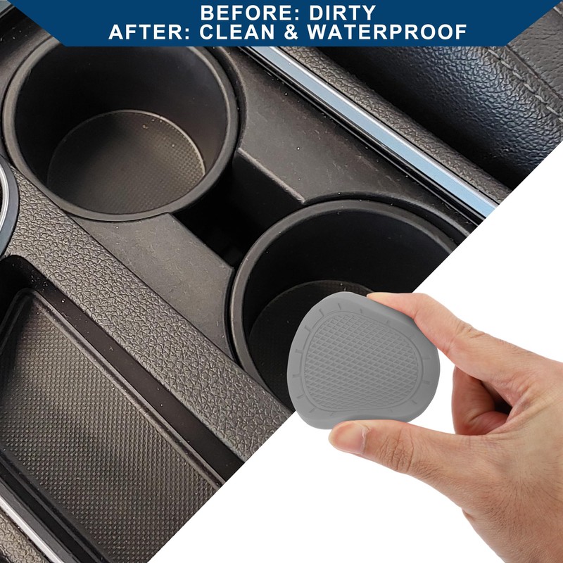 Hihaha Car Cup Holder Coaster/Universal Non-Slip Cup Holders Mat for
