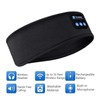 Bluetooth Sports Headband Wireless Sleep Headphones Exercise Music Headband Black