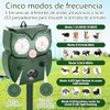 Repelente Solar Ultrasónico Animales Ahuyentador Ardillas Luz Led Intermitente Perros