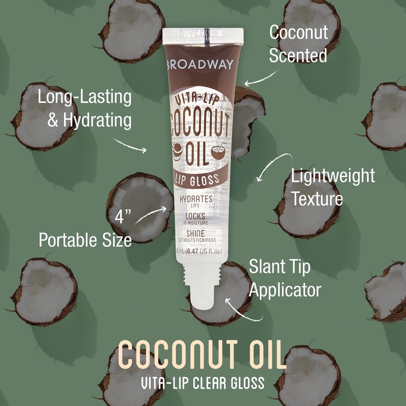 Ruby Kisses Broadway Vita-Lip Clear Lip Gloss (Coconut Oil 6