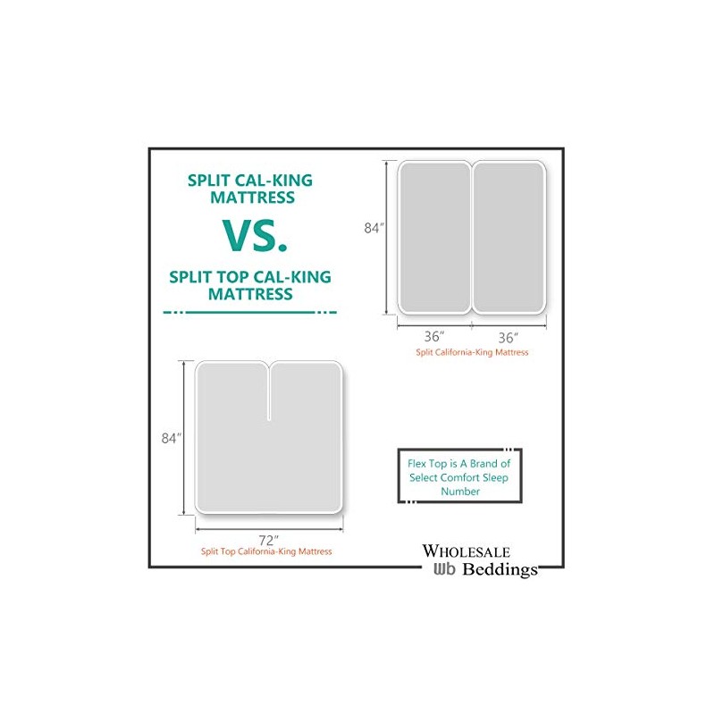 Royal Tradition Solid 600-Thread-Count, 100-Percent Cotton, Split-Top-California King 4PC Sheets