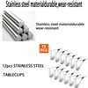 12 Pcs Tablecloth Clips,Stainless Steel Triangular Picnic Table Clips for