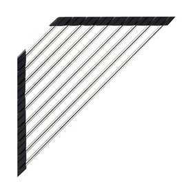 Ahyuan Roll Up Dish Drying Rack Multipurpose Kitchen Dish Rack Roll Over The Sink Dish Drying Rack Portable Rolling Dish Drainer for Kitchen Sink RV Accessories (Black, 16.4''X9.4'')