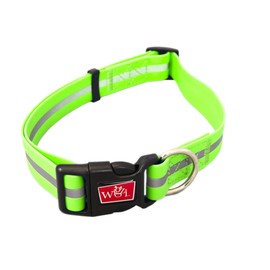 Wigzi Reflective Weatherproof Adjustable Collar Neon Grn Lg