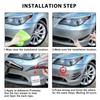 DREAMIZER 6pcs Black Car Front Bumper, Universal Rubber Car Bumper
