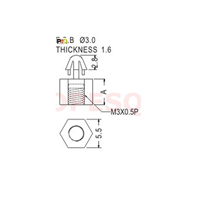 POPESQ® #A1995 Socket Header and Pin Header Kit 2.54 mm