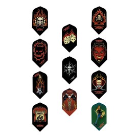 AO 5 Sets of 3 Vulture Kulture Assorted Slim Dart Flights Cool Designs Durable (15 Flights Total)