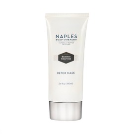 Naples Soap Company Bamboo Charcoal Detox Face Mask – Natural Antioxidant Skin Care for Blemishes, Sun Spots, Dullness, Dry Skin – 3.4oz