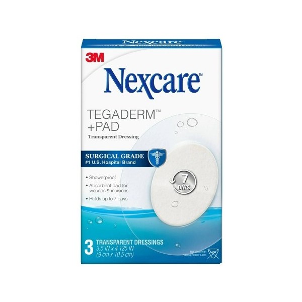 Nexcare - Tegaderm + Pad Transparent Oval Dressing 3