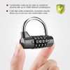 Sonew Gym Locker Padlocks, 4 Dial Digit Code Combination Padlock,