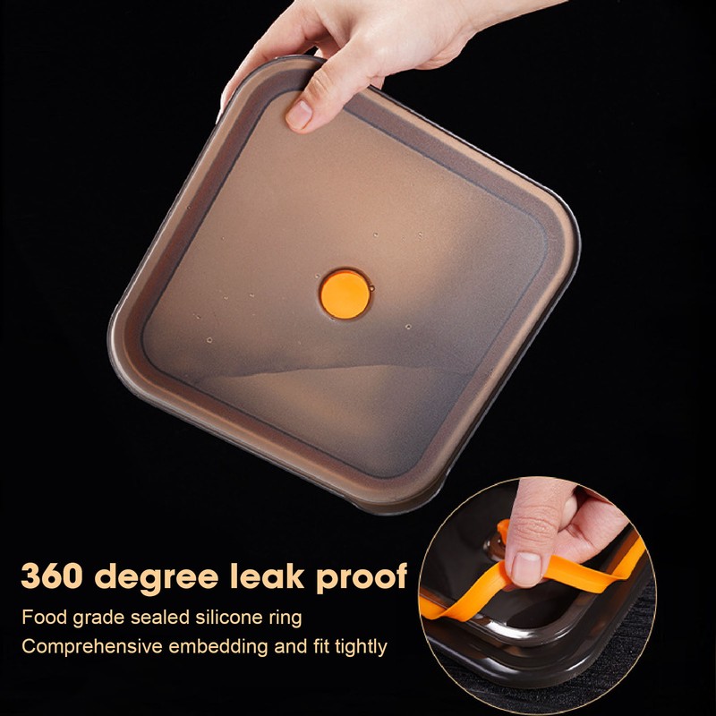 316 Stainless Steel Food Storage Container Vacuum Sealed Metal Food
