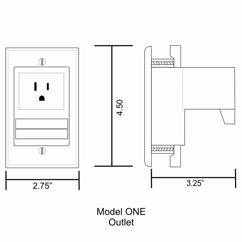 PowerBridge Solutions Power Cable Electrical Distribution Wire Management (ONE-CK-H2)