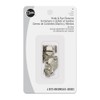 Dritz No-Sew Hook & Eye Closures, 4 Sets, Nickel