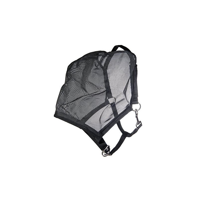 HKM Fly mask halter - Black, thoroughbred