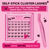 PRO Self Adhesive False Eyelashes,Lash Clusters No Glue Needed Pre
