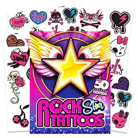 Savvi Rocker Rock Star Tattoos for Girls ~ 50 Temporary Tattoos…