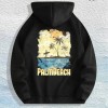 Palm Beach Graphic Hoodie 100% Cotton US Warehouse 7 ColorsColor: