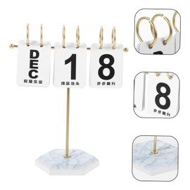 Parliky 1pc Modern Minimalist Calendar for Reusable Desk Calendar Displaying Month and Date and Gold Design Housewarming