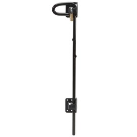 D&D Technologies QB224 Q-Bolt Drop Bolt, Padlockable with Padlock Storage Feature, for Square Post Wood & Vinyl Gates, 24" Length