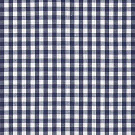 1/4" Navy Blue Gingham Fabric - by The Yard