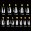 OUDQFCJ Short Nail Covers 240 Pieces Artificial Nails Short Ballerina