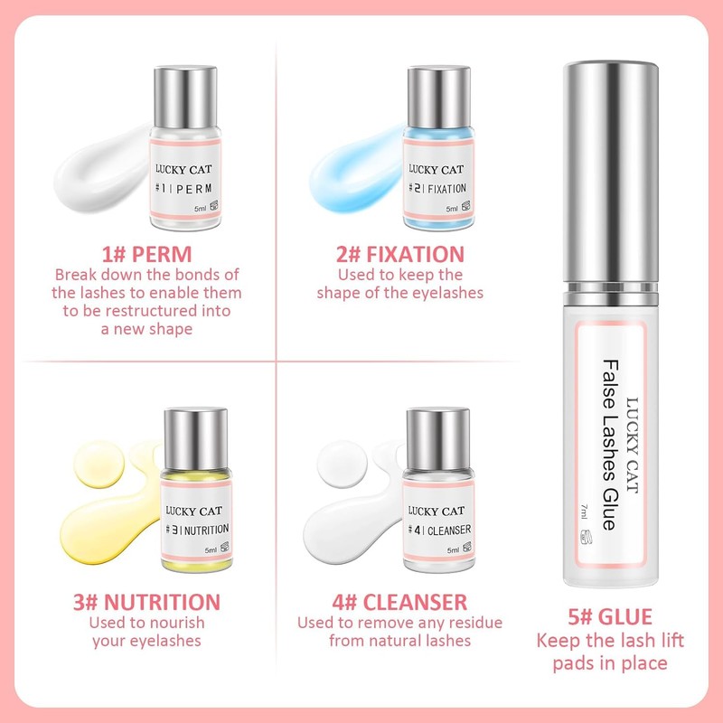 Weixinbuy Eyelash Lifting Set, Starter Kit, Eyelash Perming Kit, Lash