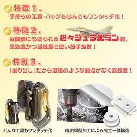 [SmartBASE] Self-made or Modified! Male Hardware for One-Touch Tool Holder [Lightweight and High Strength Super Duralumin] [Rotary M2.5-3] One-Touch Installation for All Your Favorite Tools and Tool