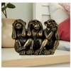 DurableDelights 3 Wise Monkeys Statue for Home Decor Accents -