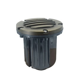 LT2202B IP65 MR16 1 Way Single Source Recessed Buried In-ground Lights Solid Die-cast Brass&PVC Antique Bronze Landscape LightsColor: Antique Bronze, Lamp Power(W): 0