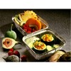 PAPSTAR 14501 Aluminium Square Dish with Lid 500 ml