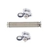 QMINOX SS304 KF25 Vacuum Corrugated Bellows Hose Set Length 200mm