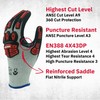 Cestus Brutus MD, Highest Level A9 Cut Resistant Impact Gloves,