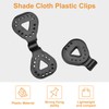 MOROBOR Shade Cloth Plastic Clips, 50 PCS Triangle Shade Netting