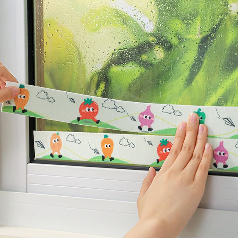 AIXXCUVQ Window Moisture Absorber Strips Prevent Condensation Build-up On for