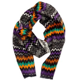 Posh Gear Men Silk Scarf 100% Silk Wave Classic -