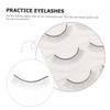 Healeved Realistic Practice Eyelashes for Mannequin 5 Sets Training Lash