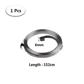 WOAILIANGEJINJIN Recoil Pull Start Starter Spring Lawn Mower Attachments Lawn Mower Metal Plastic Parts for Lawn Mower Engine,width 6mm, length 152cm