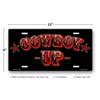 Cowboy Up License Plate