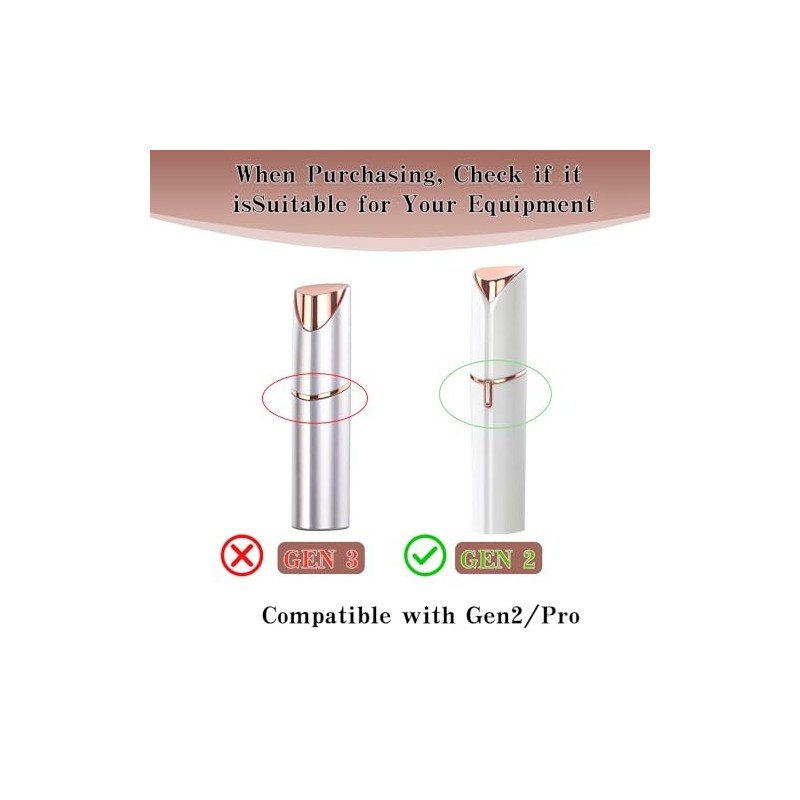 Replacement Heads Compatible with Flawless Facial Hair Remover, Replacement Blades