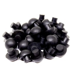 Grommets Bumper Rubber Push-in Mushroom Bumpers –Rubber Feet 5/8" Diameter - Fits 5/16" Hole Other Fasteners Hardware (4)
