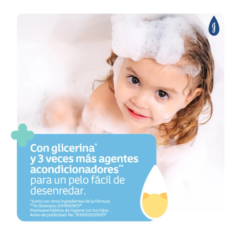 Shampoo Infantil Johnson's Hidratación Intensa 400 ml