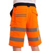 Mivaro Men's Work Shorts with Reflective Stripes in Signal Colours,