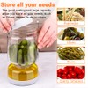 Homnoble Homnoble Pickle and Olive Hourglass Jar with Strainer Flip