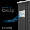 AC Infinity Wall Mount Duct Shutter, 4” Outdoor Louver Gable
