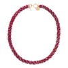 Firstmeet Gorgeous Handmade Glass Beads Strand Necklace Court-style Choker necklace(XL-1296-Red