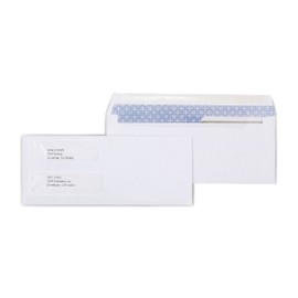 Staples Laser Check Size Gummed Security Tinted Business Envelopes, 3 5/8-inch x 8 7/8-inch , Wove White, 2000/Carton (ST381898-CCVS)