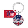 VE Day 80th Anniversary 2025 - Commemorative Keyring, Souvenir, 8th