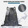 Gym Sack with Earphones Jack Drawstring Backpack Water-resistant Drawstring Bucket